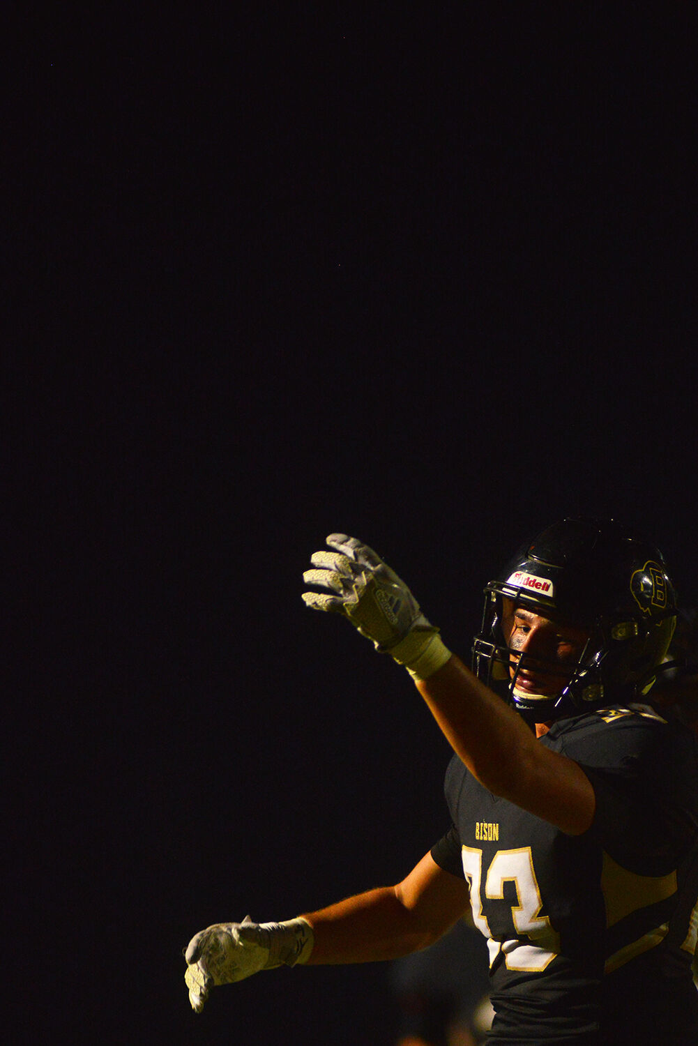 Jace Skovgard watches the throw fall away